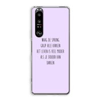 Sprong: Sony Xperia 1 III Transparant Hoesje