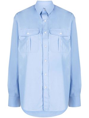 WARDROBE.NYC chemise en coton à coupe oversize - Bleu