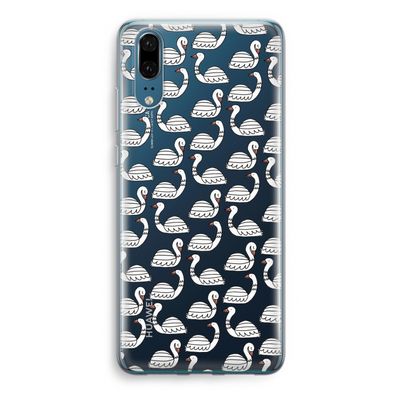 Zwanen: Huawei P20 Transparant Hoesje