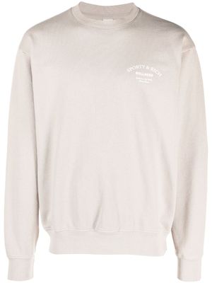 Sporty & Rich sweat à logo imprimé - Tons neutres