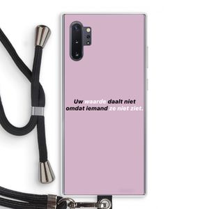uw waarde daalt niet: Samsung Galaxy Note 10 Plus Transparant Hoesje met koord