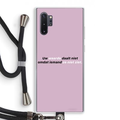 uw waarde daalt niet: Samsung Galaxy Note 10 Plus Transparant Hoesje met koord
