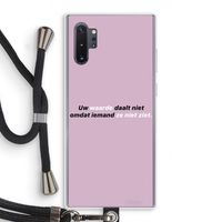uw waarde daalt niet: Samsung Galaxy Note 10 Plus Transparant Hoesje met koord