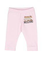 Moschino Kids legging à logo Teddy Bear - Rose - thumbnail