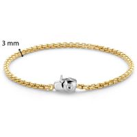 TI SENTO-Milano 23023SY Armband Chain zilver goud- en zilverkleurig 3 mm - thumbnail