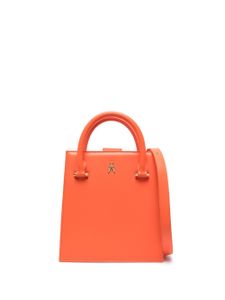 Patrizia Pepe sac cabas en cuir à plaque logo - Orange