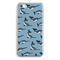 Narwhal: iPhone 5 / 5S / SE Transparant Hoesje