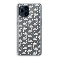 Zwanen: Oppo Find X3 Pro Transparant Hoesje