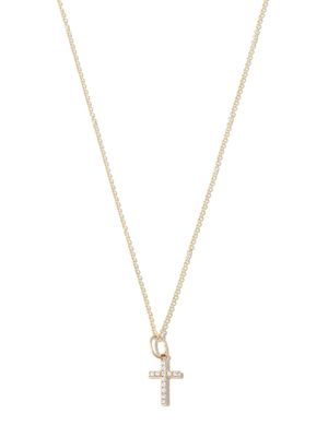 Sydney Evan collier en or 14ct à pendentif croix
