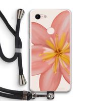 Pink Ellila Flower: Pixel 3 XL Transparant Hoesje met koord