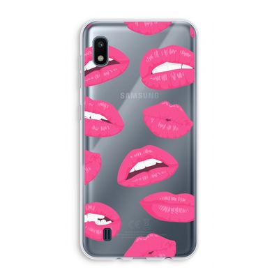 Bite my lip: Samsung Galaxy A10 Transparant Hoesje