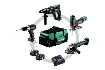 Metabo Accu-comboset 4.1.4 | 18V | Incl. Accu&apos;s en lader | Incl. gereedschapstas - 685232000