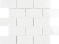 Mozaïek tegels York Wit Glans 26,5x30,9 - Rechthoek Wandtegels Geglazuurde porseleinen steengoed