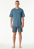 Schiesser Schiesser Pyjama Short graphite 180261 54/XL Schiesser Schiesser Pyjama Short graphite 180261 54/XL