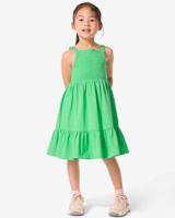 HEMA Kinderjurk Smock Bloemen Groen (groen)