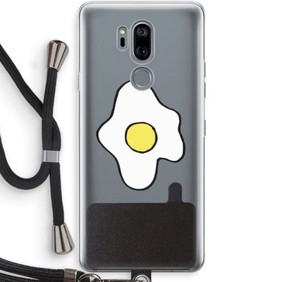 Spiegelei: LG G7 Thinq Transparant Hoesje met koord