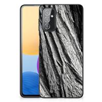 Houten Print Telefoonhoesje Samsung Galaxy M52 Boomschors Grijs