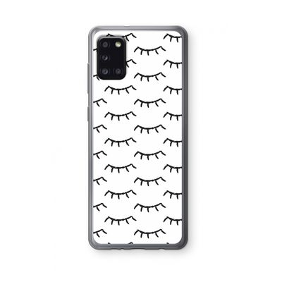 Wimpers: Samsung Galaxy A31 Transparant Hoesje
