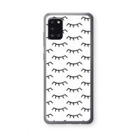 Wimpers: Samsung Galaxy A31 Transparant Hoesje