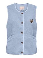 Only Onlbaby Life Teddy Vest Pnt Cs Gilets 5003902 Cashmere Blue Leo