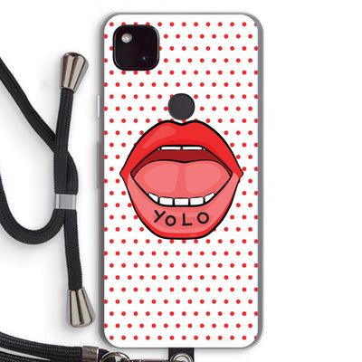 Yolo Denise: Pixel 4a 5G Transparant Hoesje met koord