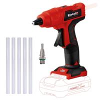 EINHELL accu lijmpistool te-cg 18 li - solo (rood/zwart, accu en oplader niet inbegrepen)