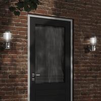 VidaXL Buitenwandlamp met sensor roestvrij staal zilverkleurig VidaXL Buitenwandlamp met sensor roestvrij staal zilverkleurig