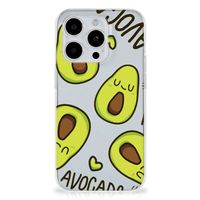 iPhone 15 Pro Telefoonhoesje met Naam Avocado Singing - thumbnail