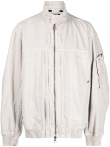 SONGZIO veste bomber Harrington en coton - Gris