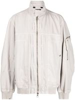 SONGZIO veste bomber Harrington en coton - Gris