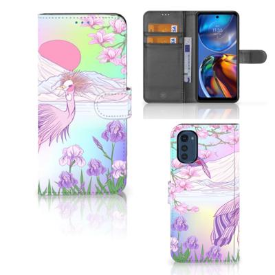 Motorola Moto E32 | Moto E32s | Telefoonhoesje | Met pasjeshouder | Bird