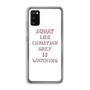 Christian Grey: Samsung Galaxy A41 Transparant Hoesje
