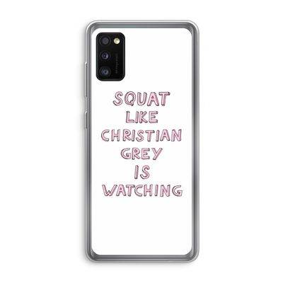 Christian Grey: Samsung Galaxy A41 Transparant Hoesje