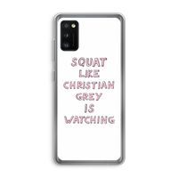 Christian Grey: Samsung Galaxy A41 Transparant Hoesje Christian Grey: Samsung Galaxy A41 Transparant Hoesje