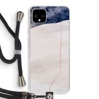 Stone White: Pixel 4 XL Transparant Hoesje met koord