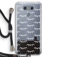 Wimpers: LG G6 Transparant Hoesje met koord