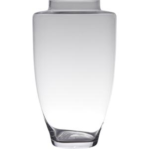 Boeket vaas/bloemenvaas groot - D26 x H45 cm - transparant glas