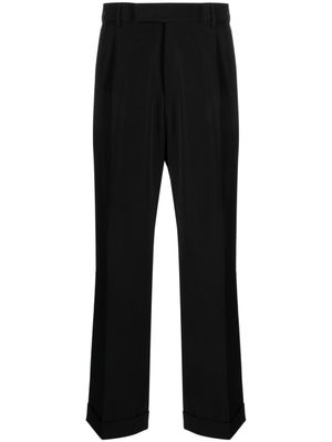PT Torino pantalon chino en laine vierge à coupe droite - Noir