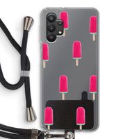 Waterijsje: Samsung Galaxy A32 5G Transparant Hoesje met koord