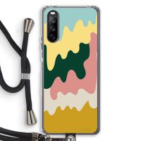 Baar B: Sony Sony Xperia 10 III Transparant Hoesje met koord Baar B: Sony Sony Xperia 10 III Transparant Hoesje met koord