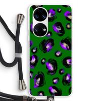 Green Cheetah: Huawei P50 Transparant Hoesje met koord