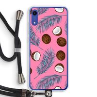 Kokosnoot roze: Honor Play 8A Transparant Hoesje met koord