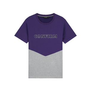 Confirm Vancouver Duo T-Shirt Heren Grijs/Paars - Maat XS - Kleur: PaarsGrijs | Soccerfanshop