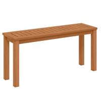 Tuinbank Weerbestendig 2-Zitsbank Zonder Rugleuning Houten Bank tot 150 kg Parkbank van Massief Hout Krukbank Buiten 100 x 30 x 47 cm