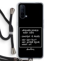 Mijn Motto's: OnePlus Nord CE 5G Transparant Hoesje met koord