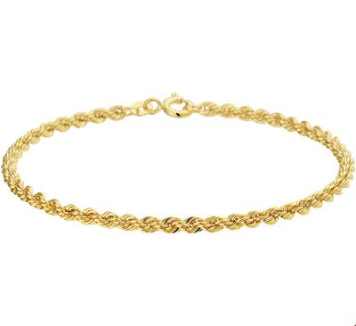 Armband Koordschakel geelgoud 2,7 mm 18 cm