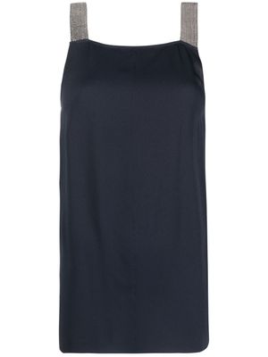 Fabiana Filippi Satijnen tanktop - Blauw