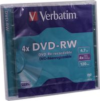 Verbatim DVD-RW 4X 5st. Jewelcase - thumbnail