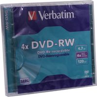 Verbatim 43285 DVD-RW disc 4.7 GB 5 stuk(s) Jewelcase Herschrijfbaar - thumbnail