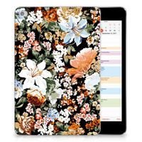 Siliconen Hoesje voor Apple iPad Mini 4 | Mini 5 (2019) Dark Flowers - thumbnail